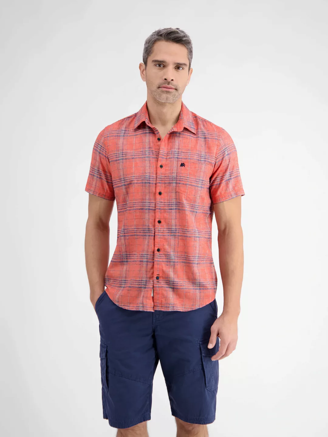 LERROS Kurzarmhemd mit sommerlichem Karomuster günstig online kaufen