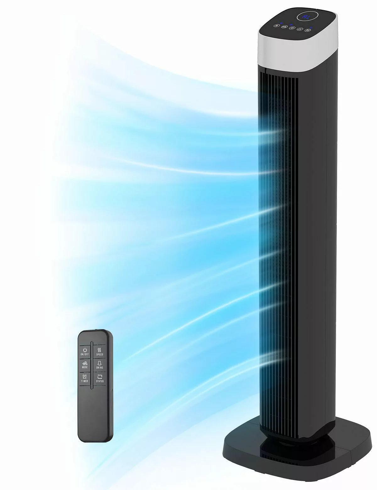 HOMALL Turmventilator Leiser Standventilator, Säulenventilator mit günstig online kaufen