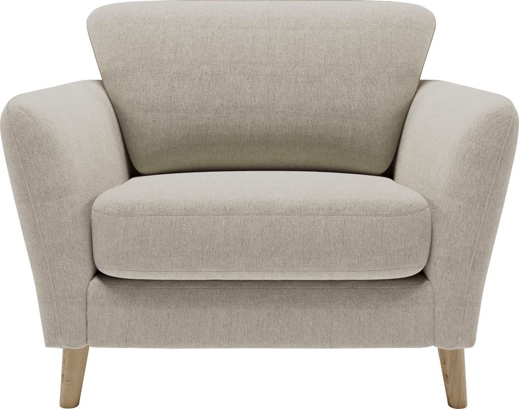 Home affaire Sessel "MARSEILLE", Massivholzbeine Eiche, Landhausstil, Welle günstig online kaufen