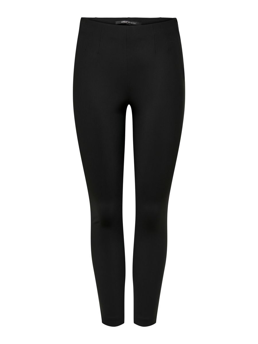 ONLY High Waist Reißverschluss- Leggings Damen Schwarz günstig online kaufen