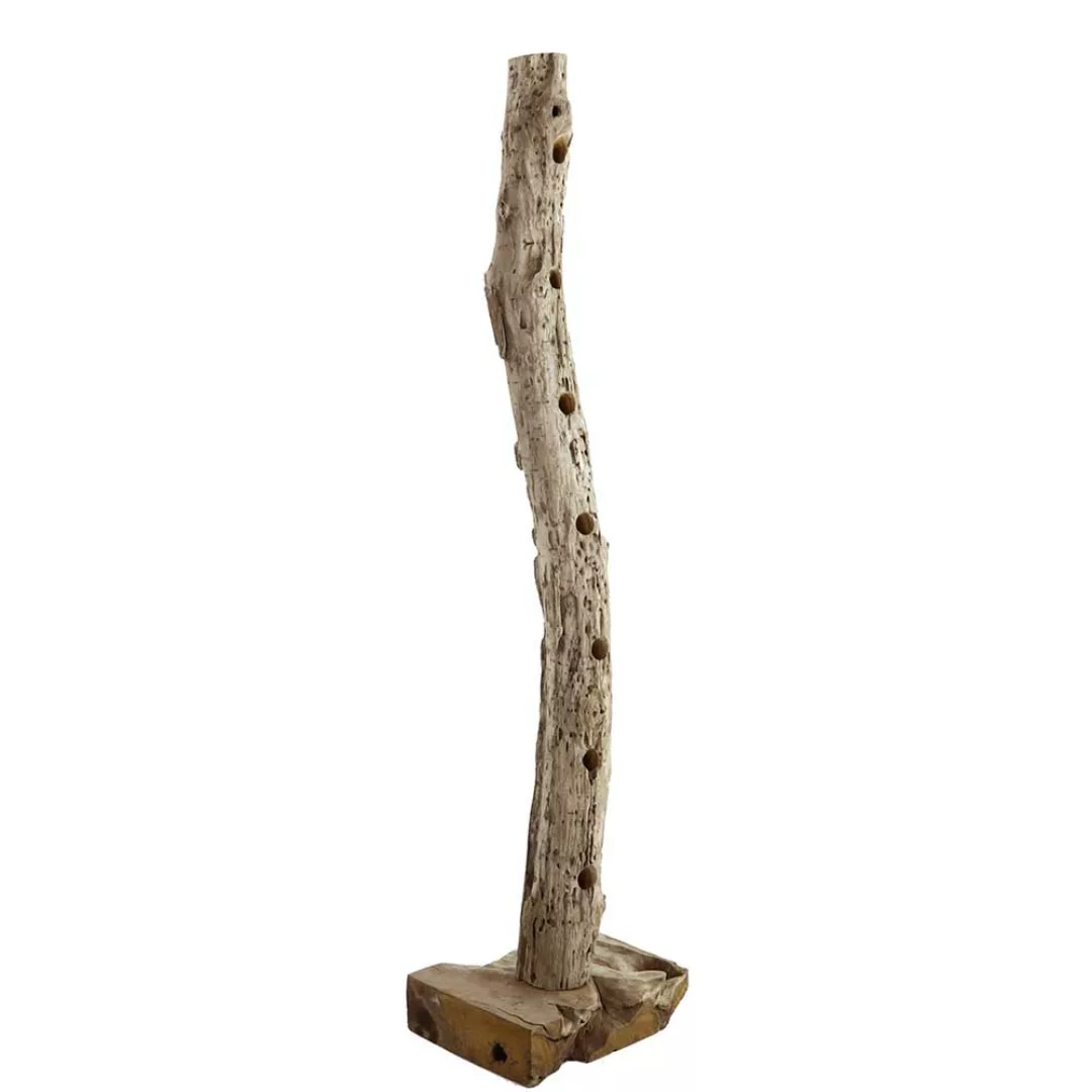 Weinregal aus Teak Massivholz 40 cm breit und 185 cm hoch günstig online kaufen