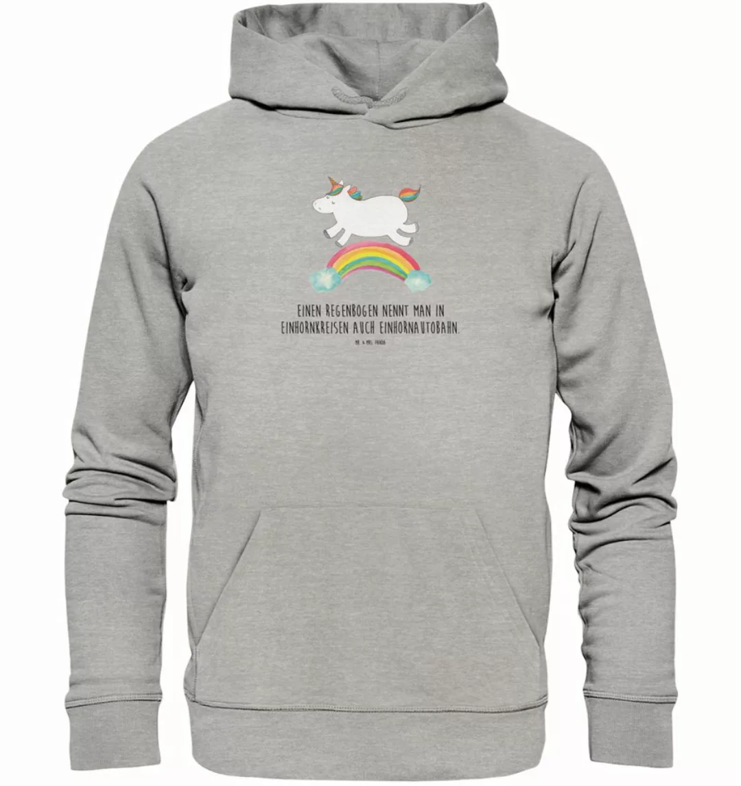 Mr. & Mrs. Panda Hoodie Größe XL Einhorn Regenbogen - Heather Grey - Gesche günstig online kaufen