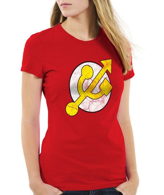 style3 T-Shirt USB Hero Flash Speicher Blitz Held Logo Comic Action superhe günstig online kaufen