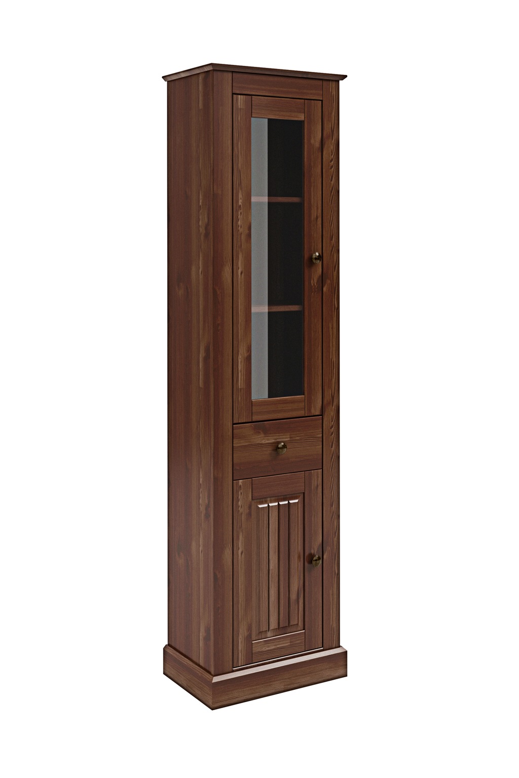 Home affaire Vitrine "Liotta", eine Glastür und einer Holztür und einer Sch günstig online kaufen
