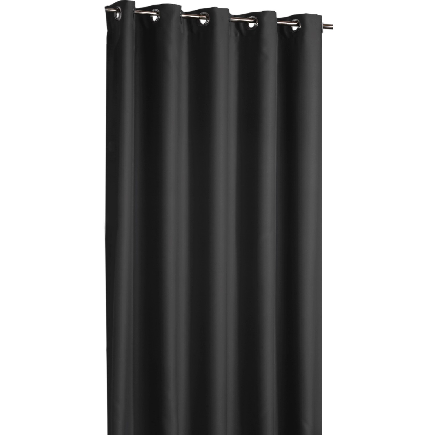 Arsvita Verdunkelungsgardine Ösen Shadow 135 cm x 175 cm Schwarz günstig online kaufen