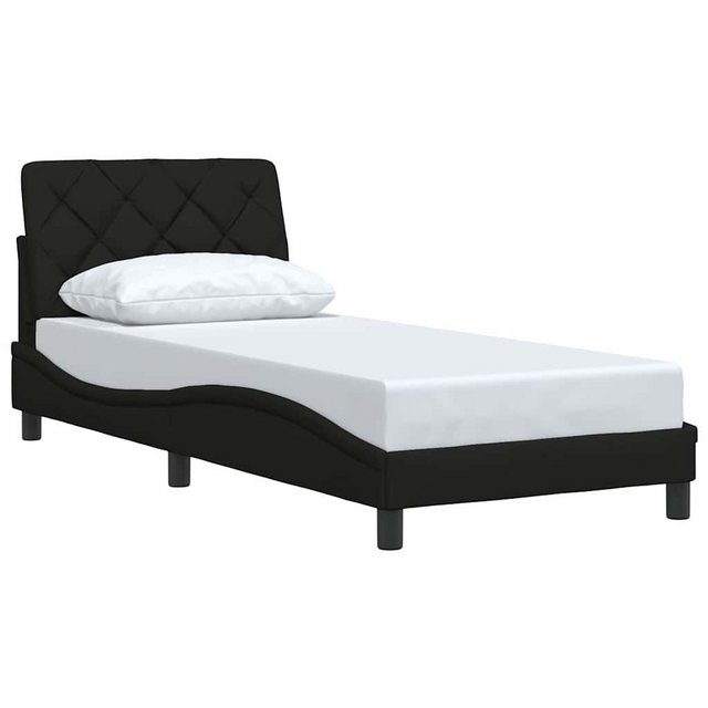 vidaXL Bett Bettgestell ohne Matratze Schwarz 90x200 cm Stoff günstig online kaufen