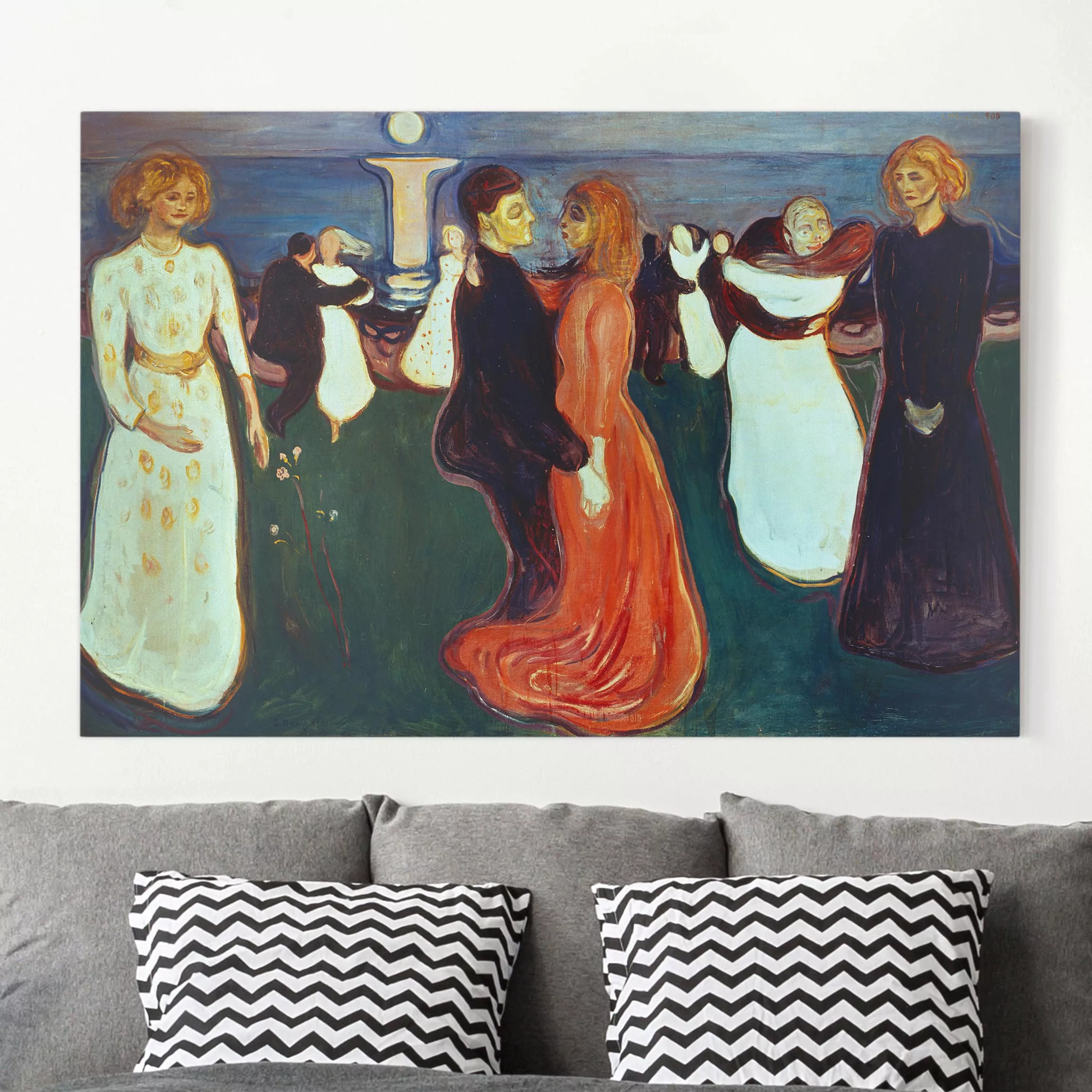 Leinwandbild - Querformat Edvard Munch - Der Tanz des Lebens günstig online kaufen