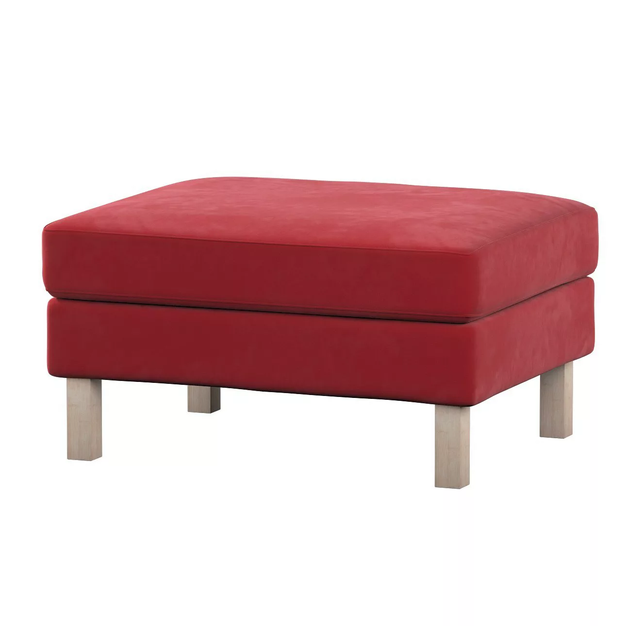 Bezug für Karlstad Hocker, rot, Husse, Karstadt Hocker, Velvet (704-15) günstig online kaufen