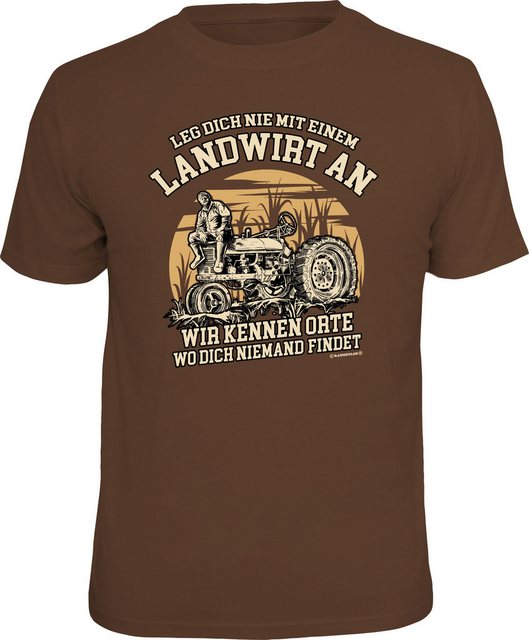 RAHMENLOS® T-Shirt leg dich nie mit einem Landwirt an günstig online kaufen