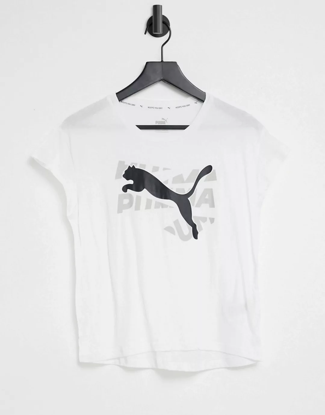 Puma – Modern Sports – T-Shirt in Weiß mit Grafik günstig online kaufen