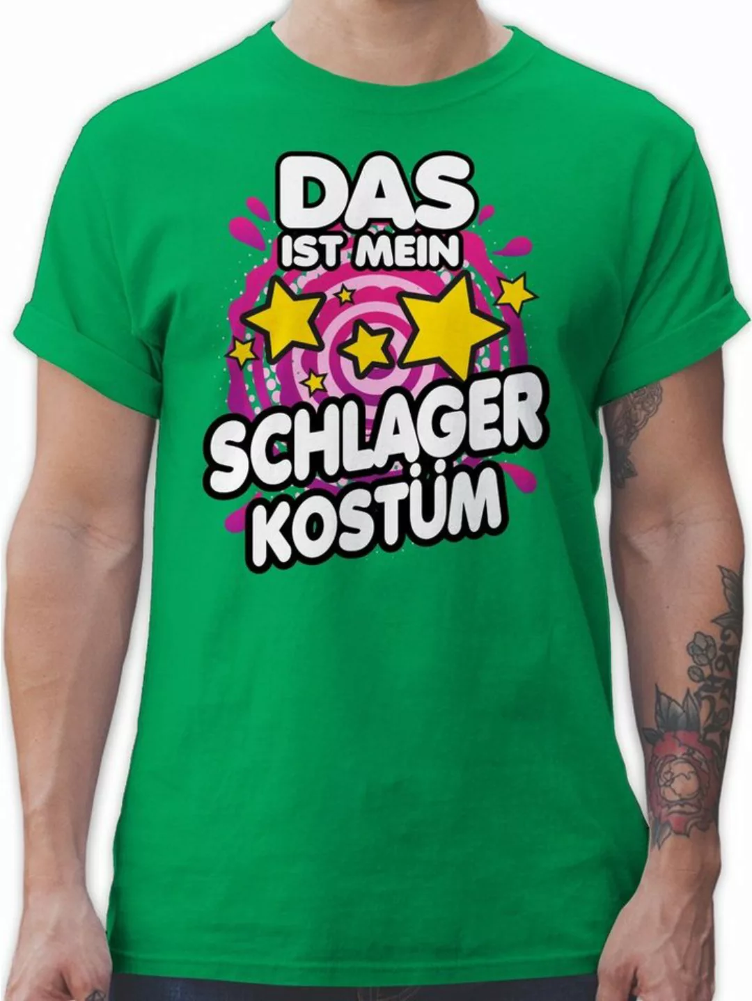 Shirtracer T-Shirt Das ist mein Schlager Kostüm Schlager Party Outfit günstig online kaufen