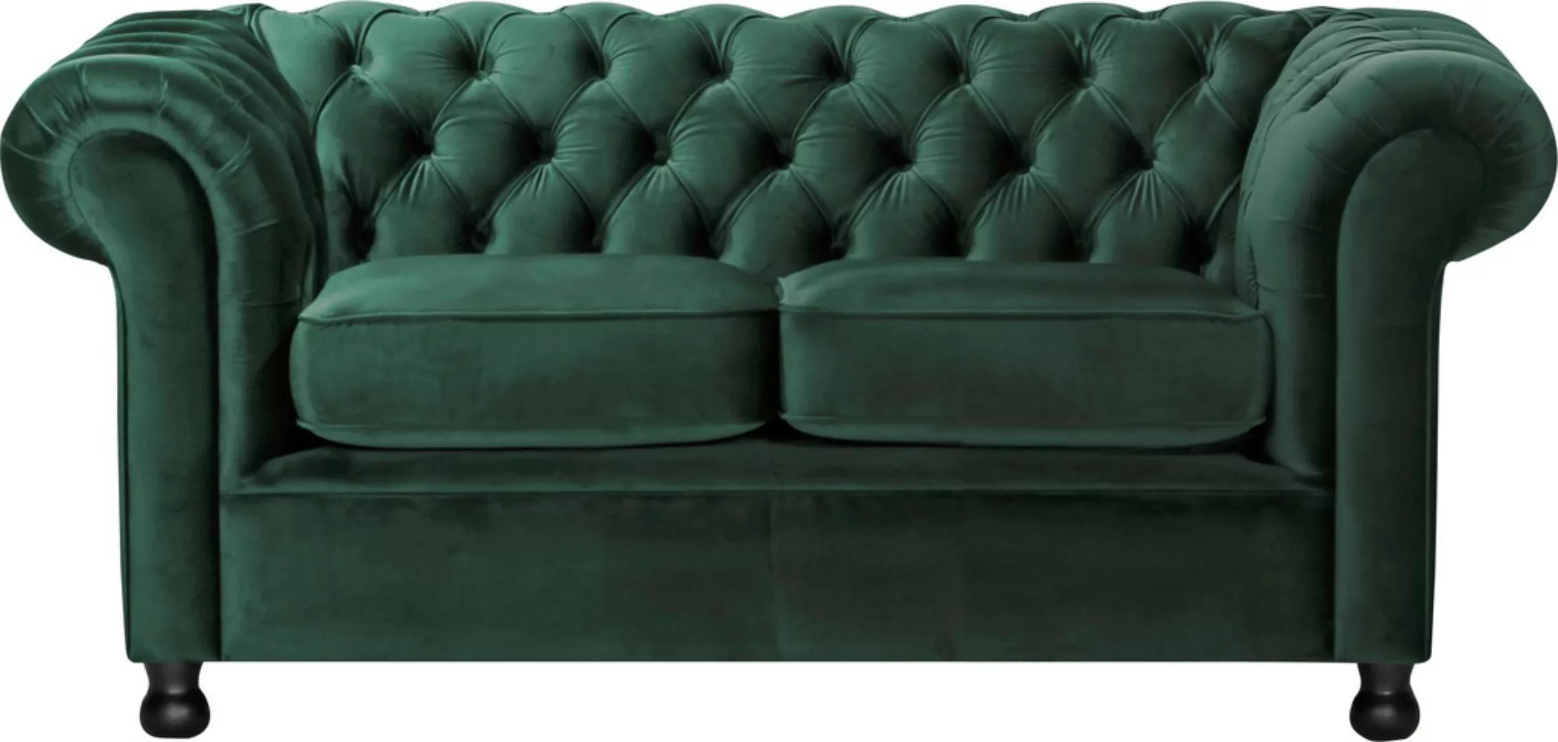 Home affaire Chesterfield-Sofa "Chesterfield Home 2-Sitzer", mit edler Knop günstig online kaufen