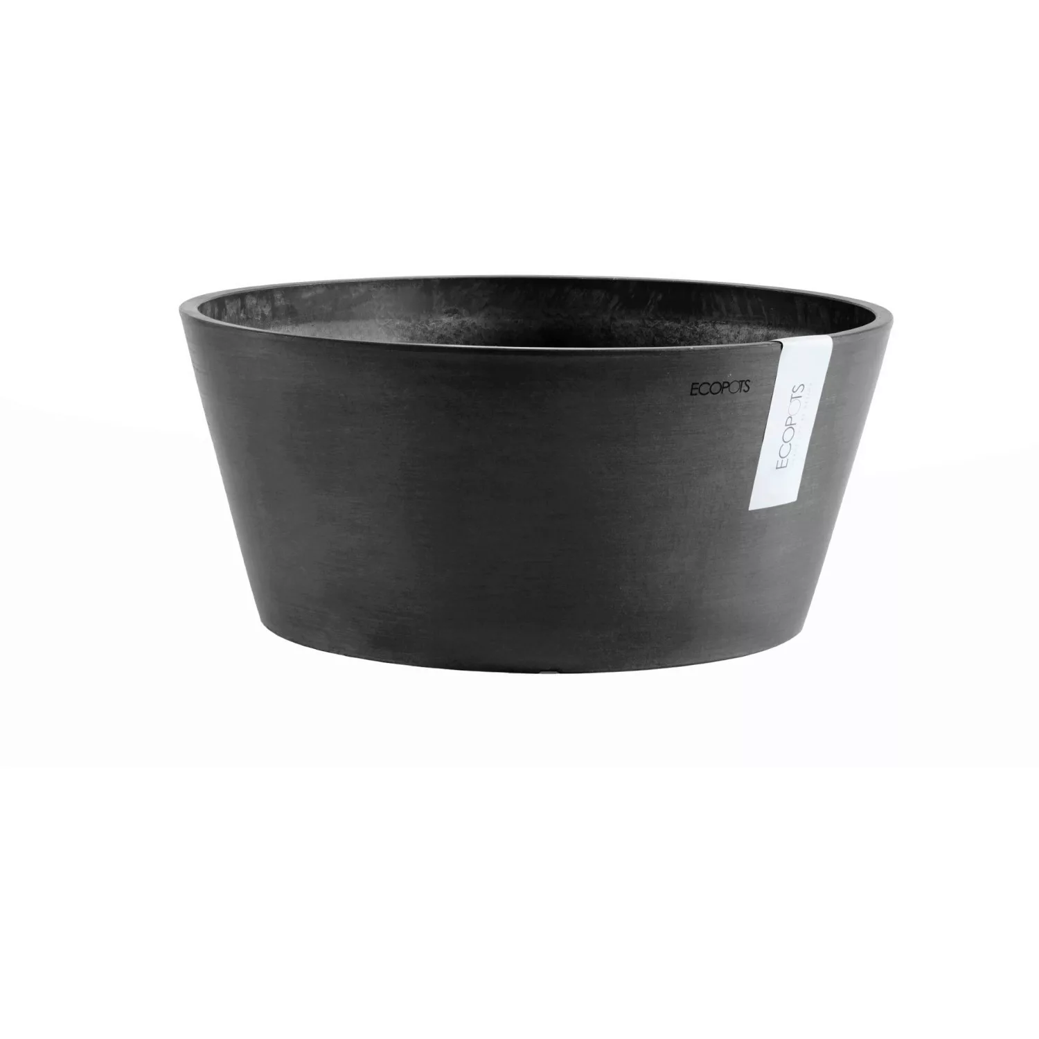 Ecopots Pflanzschale Frankfurt Dunkelgrau 50 cm günstig online kaufen