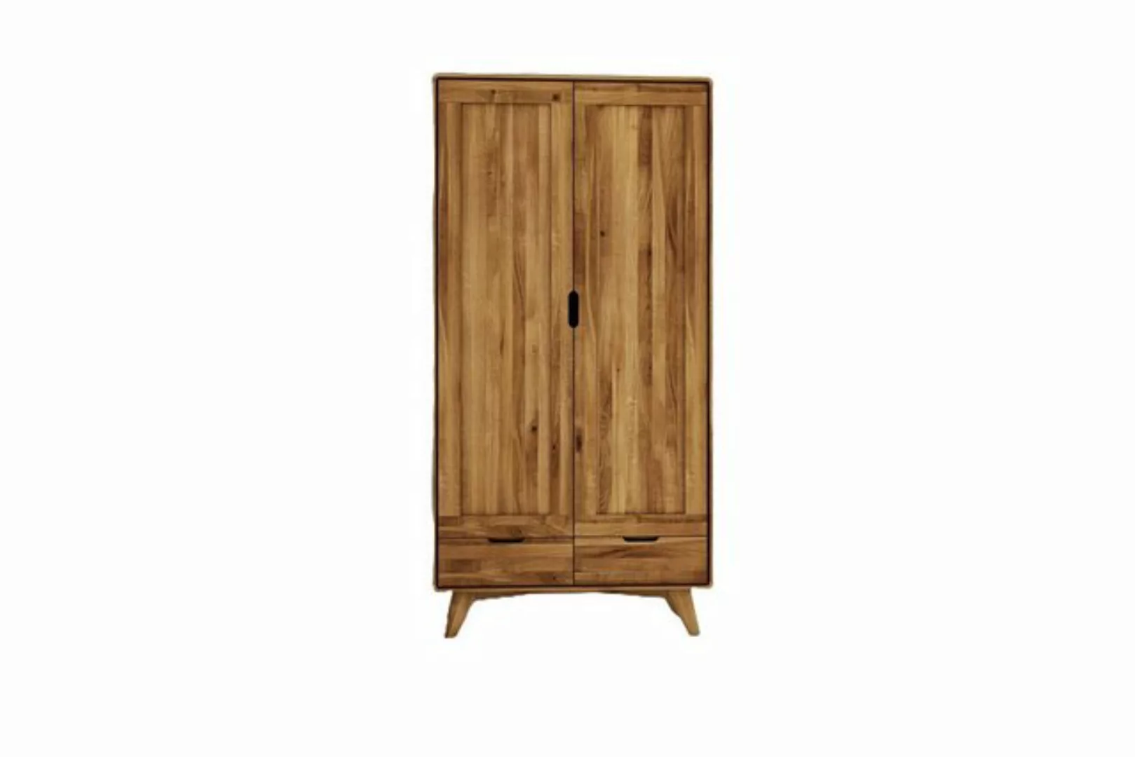 Natur24 Kleiderschrank Kleiderschrank Gerg Wildeiche 90x45x180 mit 2 Türen günstig online kaufen