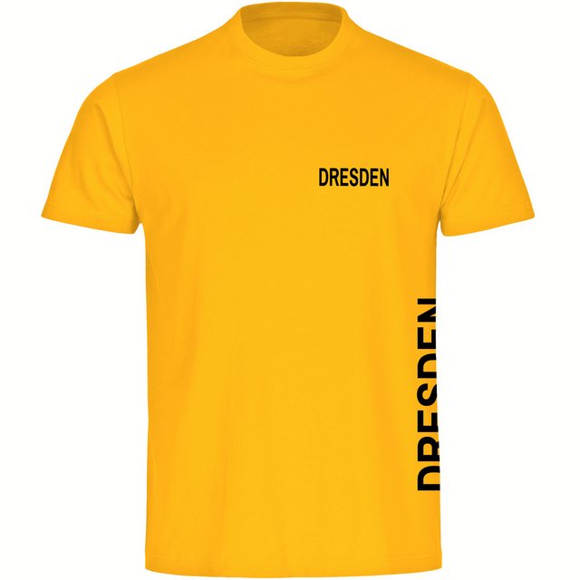 multifanshop T-Shirt Herren Dresden - Brust & Seite - Männer günstig online kaufen