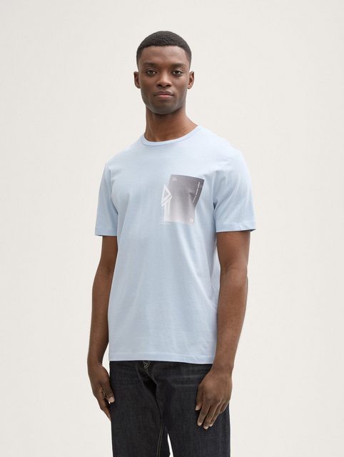 TOM TAILOR Denim T-Shirt T-Shirt mit Print aus Baumwolle günstig online kaufen