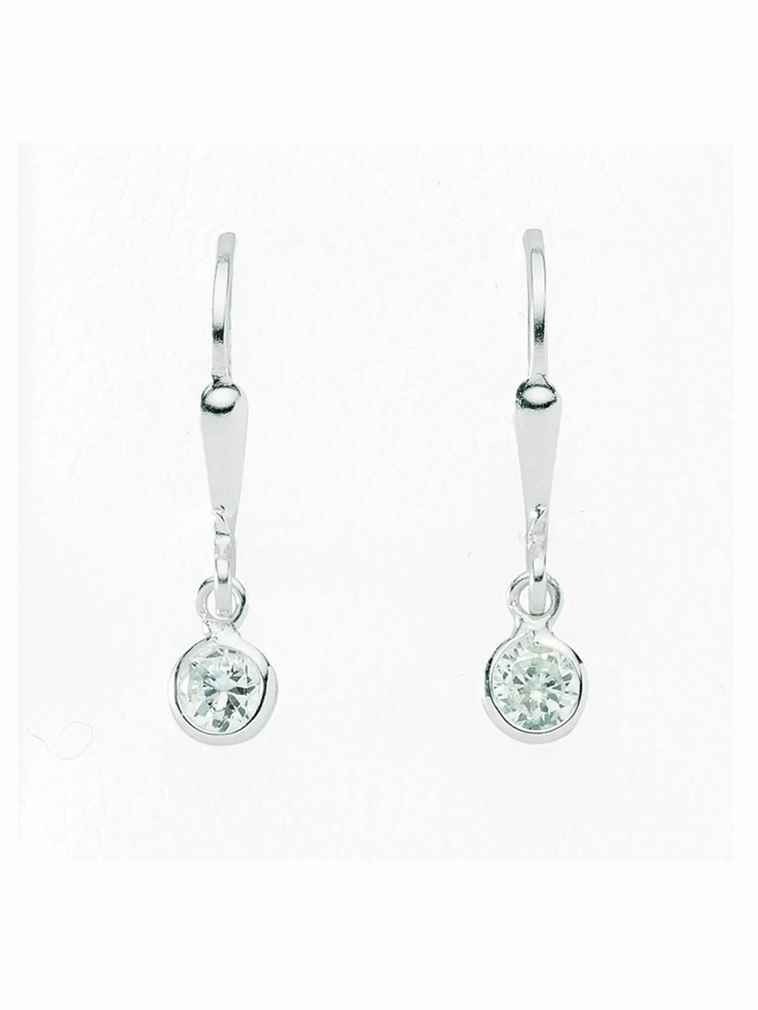 Adelia´s Paar Ohrhänger "925 Silber Ohrringe Ohrhänger mit Zirkonia Ø 4,6 m günstig online kaufen
