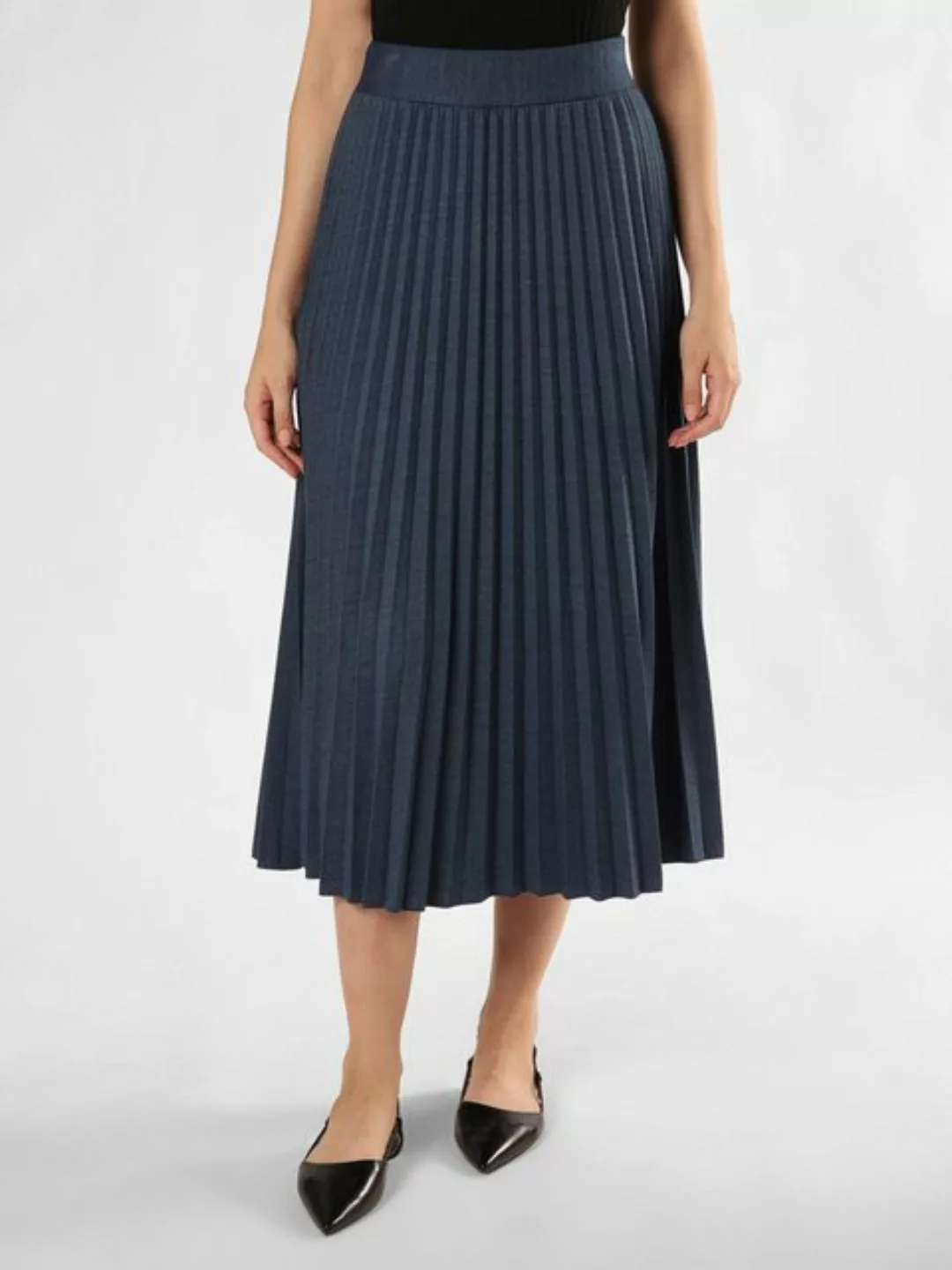 Rich & Royal Sommerrock Denim optic plissee skirt recycled, cruise blue günstig online kaufen