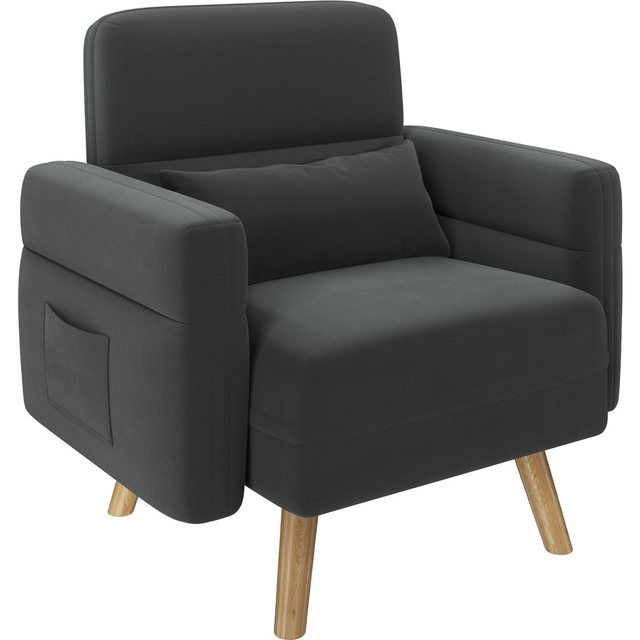 Yaheetech Sofa Kleines Polstersofa, Einzelsofa mit Lendenkisse Loveseat für günstig online kaufen