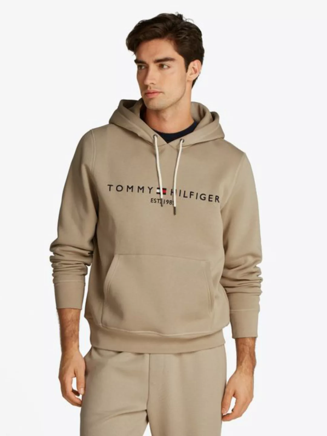 Tommy Hilfiger Kapuzensweatshirt TOMMY LOGO HOODY mit Kapuze und Kängurutas günstig online kaufen