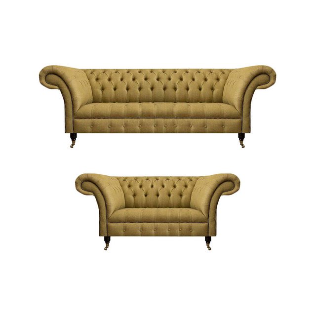 JVmoebel Chesterfield-Sofa Luxus Möbel Sofagarnitur Couch Sofa Polster Set günstig online kaufen