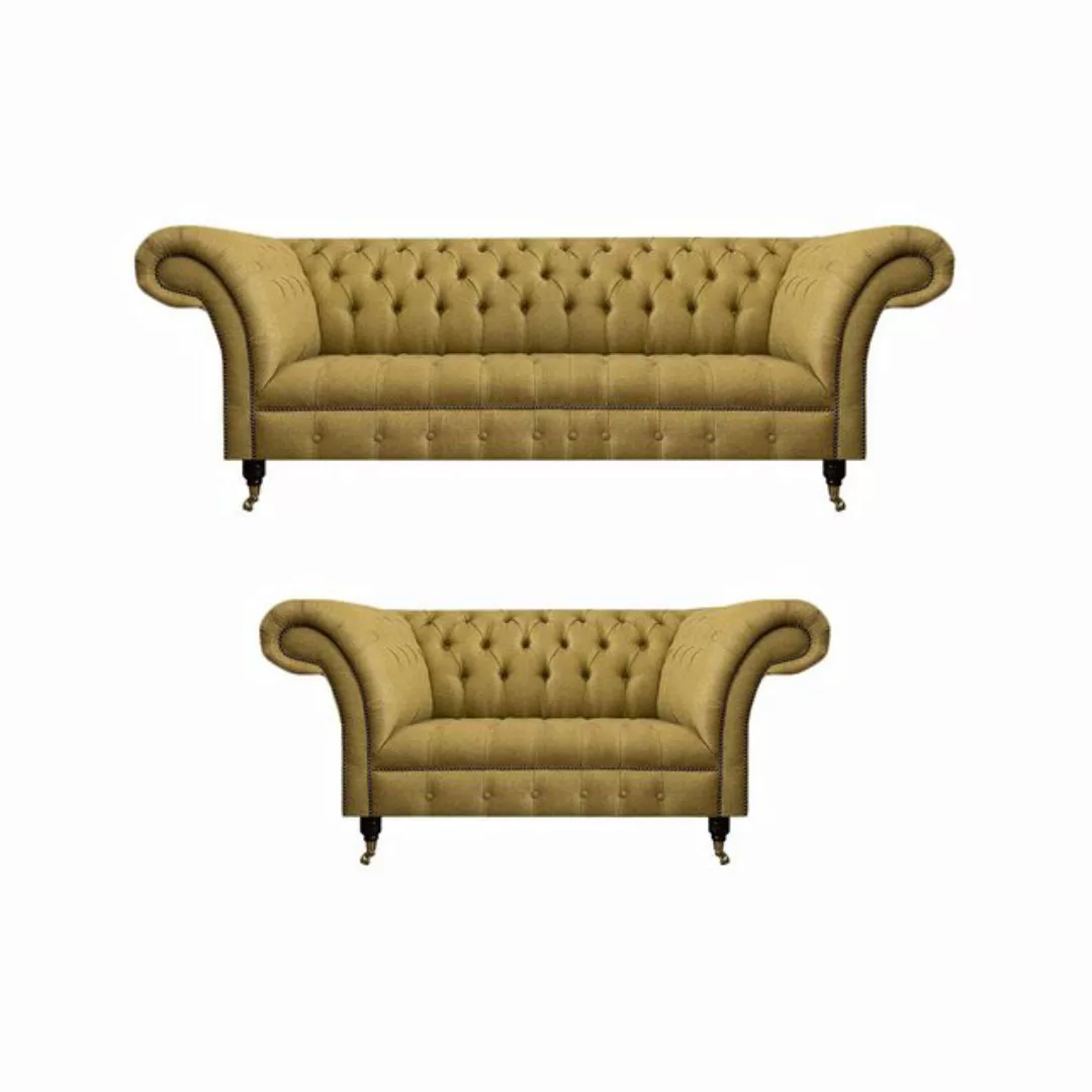 JVmoebel Chesterfield-Sofa Luxus Möbel Sofagarnitur Couch Sofa Polster Set günstig online kaufen