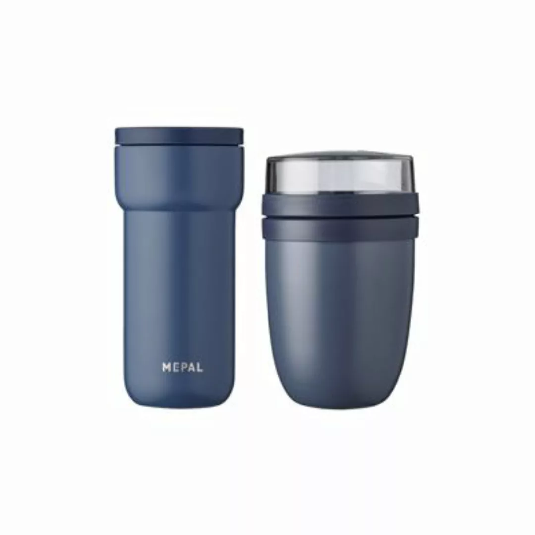 Mepal ELLIPSE Thermo-Lunchset Lunchpot & Becher Nordic Denim Isolierbecher günstig online kaufen