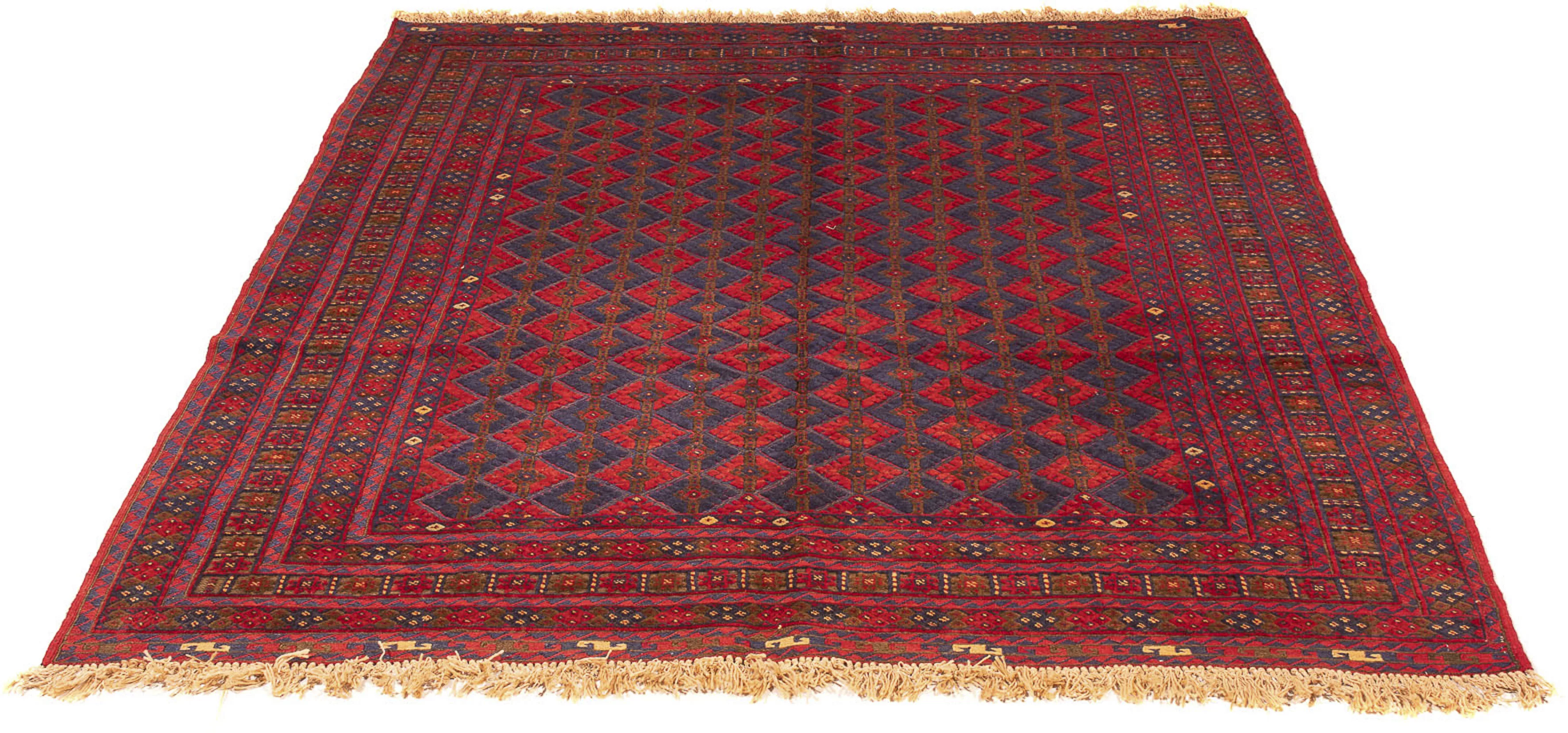 morgenland Wollteppich »Kelim - Oriental - 187 x 158 cm - dunkelrot«, quadr günstig online kaufen