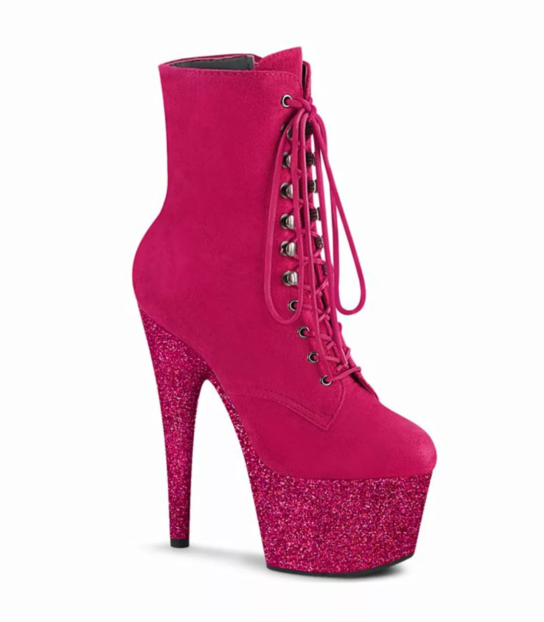 Plateau Schnürstiefelette ADORE-1020FSMG - Hot Pink (Schuhgröße: EUR 35) günstig online kaufen