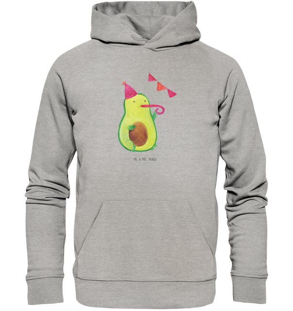 Mr. & Mrs. Panda Hoodie Größe XL Avocado Party - Heather Grey - Geschenk, F günstig online kaufen