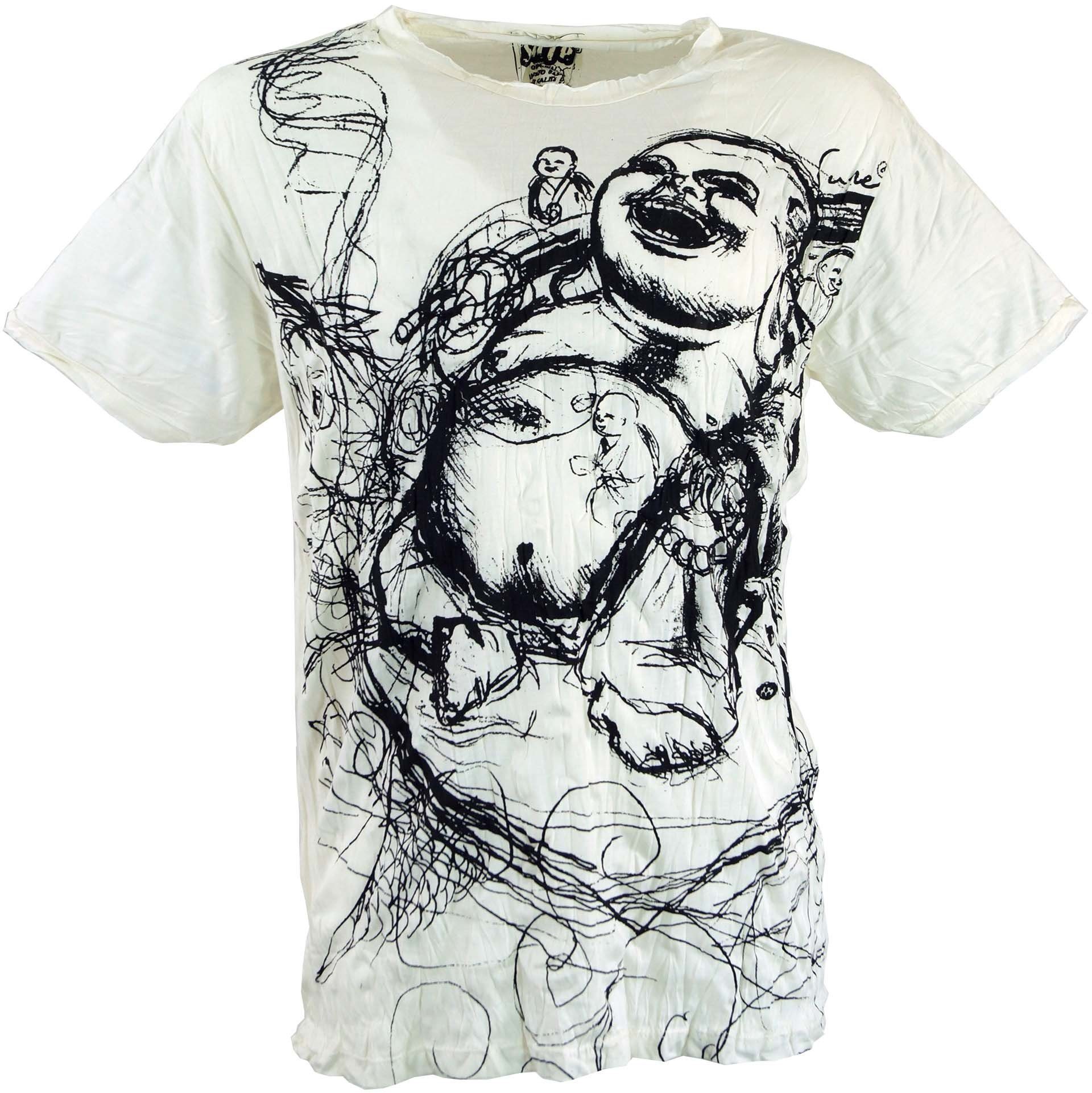 Guru-Shop T-Shirt Sure Herren T-Shirt Happy günstig online kaufen