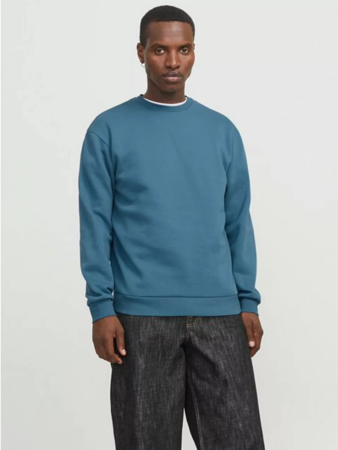 Jack & Jones Sweatshirt "JJEBRADLEY SWEAT CREW NOOS", mit Rippbündchen günstig online kaufen