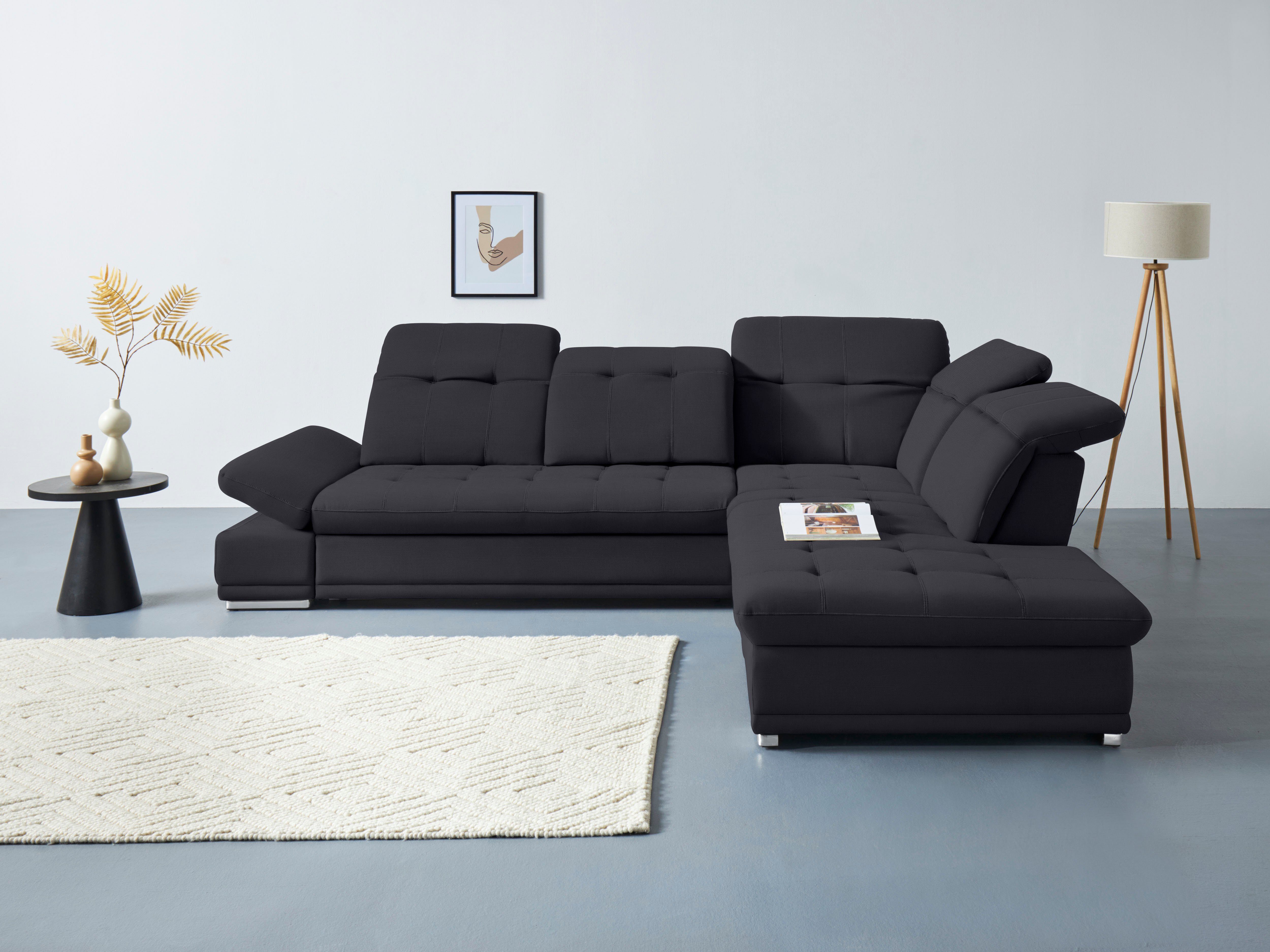 COTTA Ecksofa "Holiday L-Form mit Sitztiefen-, Armteil- und Kopfteilverstel günstig online kaufen
