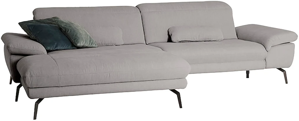 Die PlanBar Ecksofa "MP-IN22025 L-Form", (Set), mit Kopfteilverstellung, wa günstig online kaufen