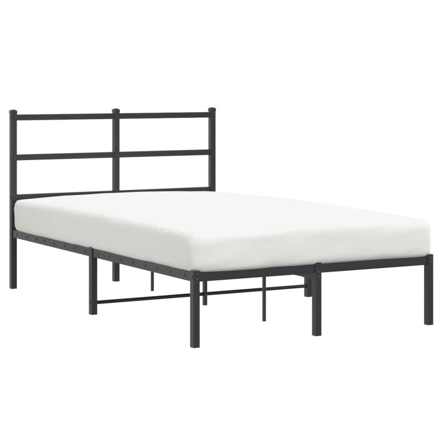 vidaXL Bettgestell mit Kopfteil Metall Schwarz 120x200 cm Modell 211939305 günstig online kaufen