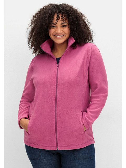 Sheego Strickjacke Große Größen mit Reißverschluss günstig online kaufen