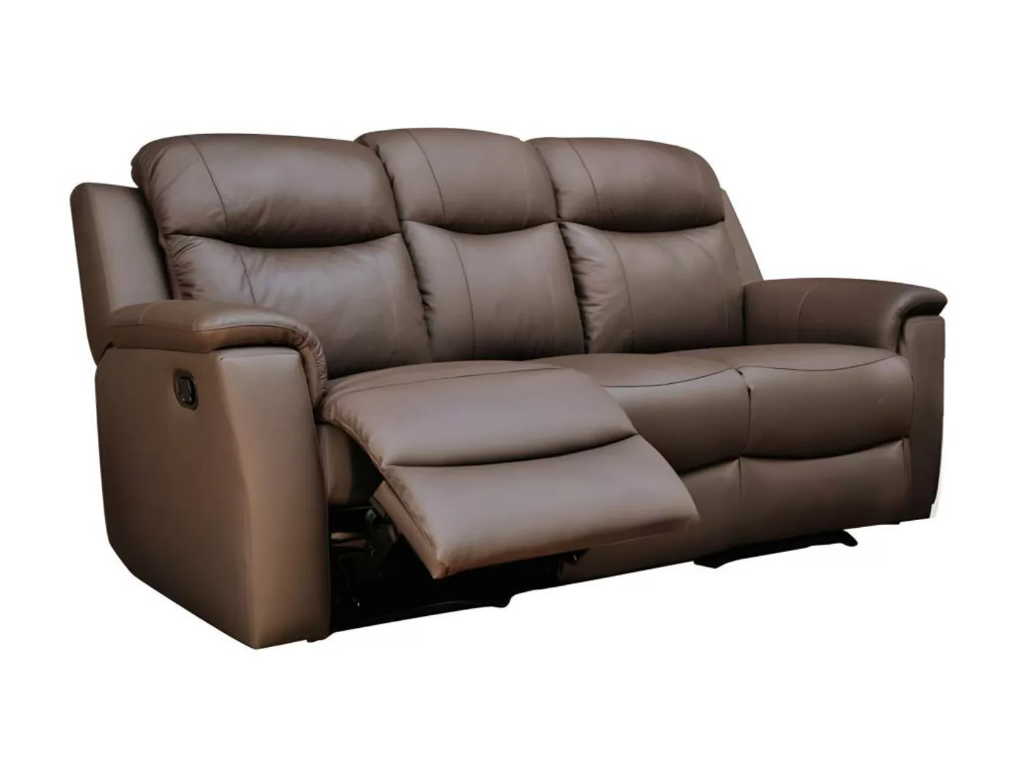 Relaxsofa Leder 3-Sitzer - Braun - EVASION günstig online kaufen