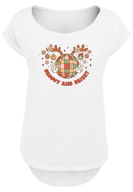 F4NT4STIC T-Shirt Groovy Weihnachten Disco Deer Premium Qualität, Weihnacht günstig online kaufen