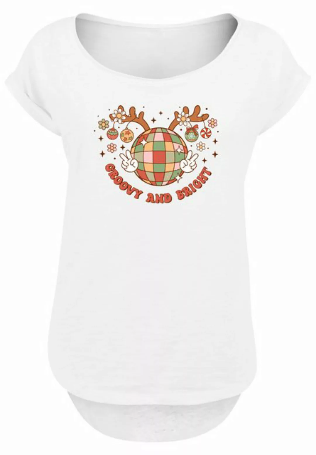 F4NT4STIC T-Shirt Groovy Weihnachten Disco Deer Premium Qualität, Weihnacht günstig online kaufen