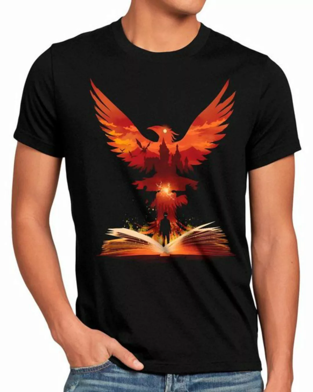 style3 Print-Shirt Herren T-Shirt Phoenix potter harry hogwarts legacy gryf günstig online kaufen