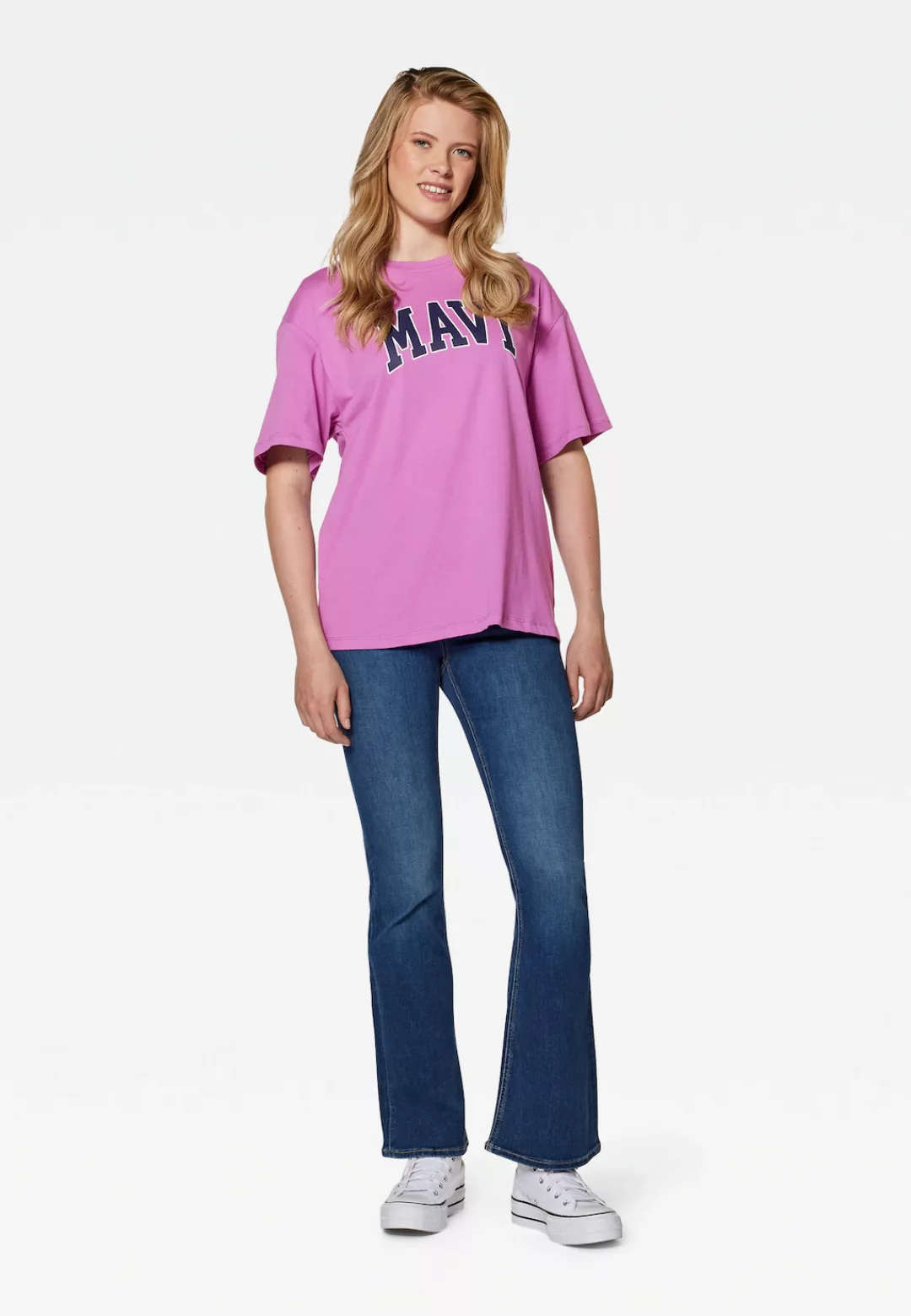 Mavi Oversize-Shirt "MAVI PRINTED TEE", Oversize T-Shirt Mit Mavi Print günstig online kaufen