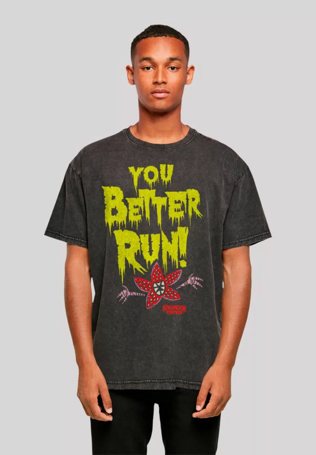 F4NT4STIC T-Shirt "Stranger Things You Better Run Netflix TV Series", Premi günstig online kaufen