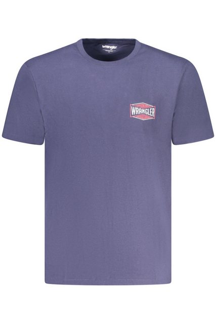 Wrangler T-Shirt Herren Kurzarm T-Shirt Blau mit Print - Rundhals & günstig online kaufen