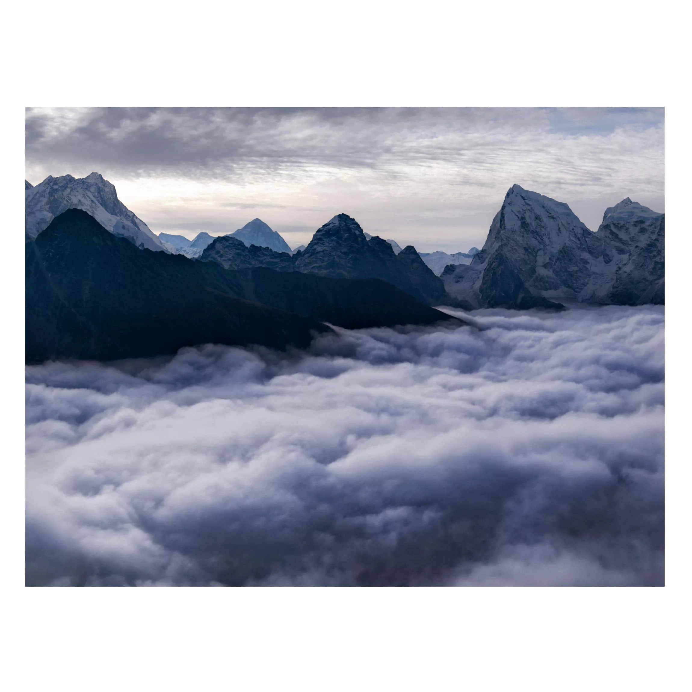 Magnettafel Natur & Landschaft - Querformat 4:3 Wolkenmeer im Himalaya günstig online kaufen