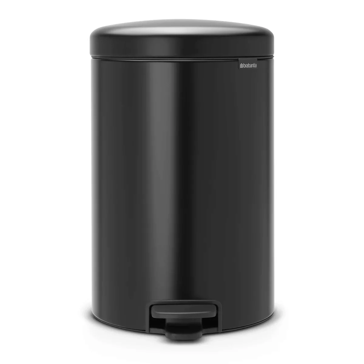 New Icon Treteimer 20 Liter matt black (schwarz) günstig online kaufen