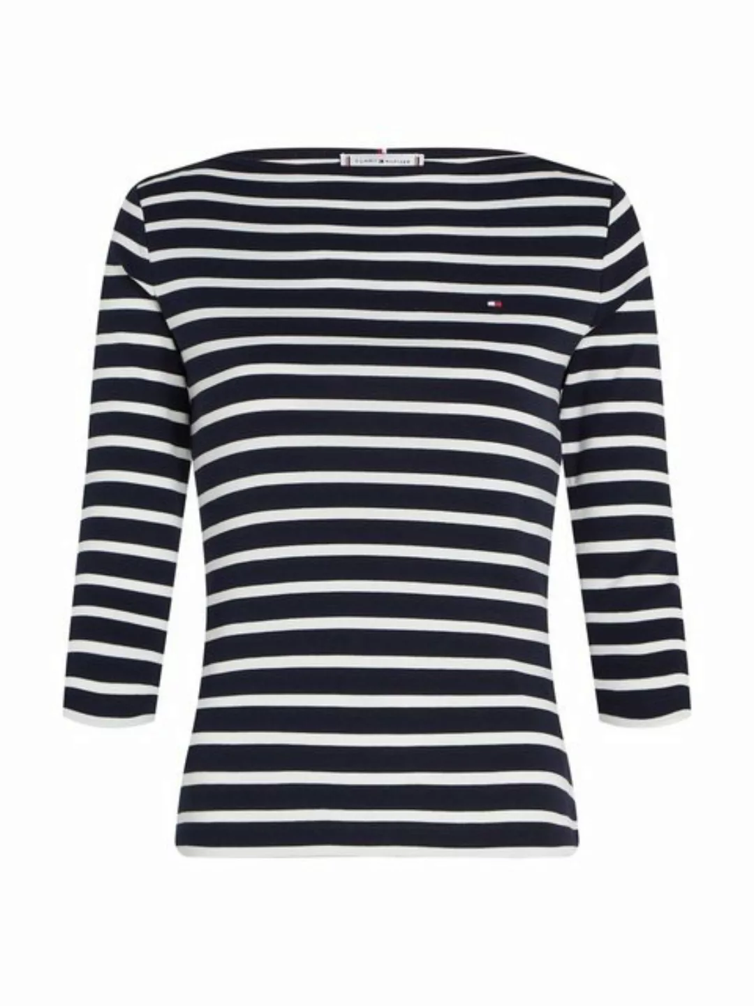 Tommy Hilfiger 3/4-Arm-Shirt NEW CODY SLIM BOAT-NK 3/4SLV mit Logostickerei günstig online kaufen