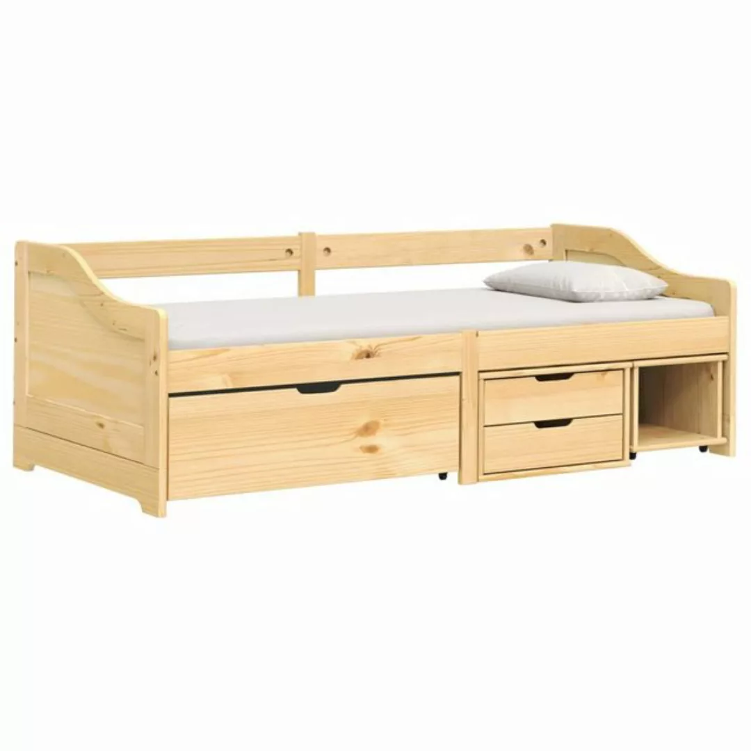 furnicato Bett Tagesbett mit 3 Schubladen IRUN 90x200 cm Massivholz Kiefer günstig online kaufen