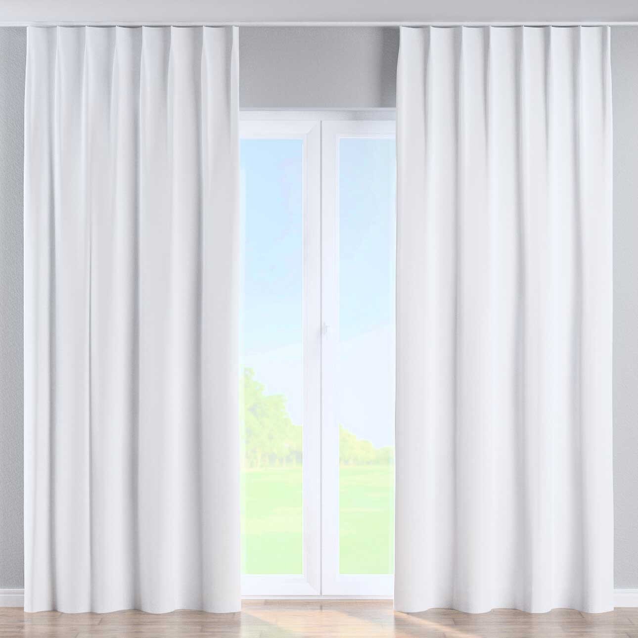Vorhang mit flämischen 1-er Falten, weiß, Crema (182-65) günstig online kaufen