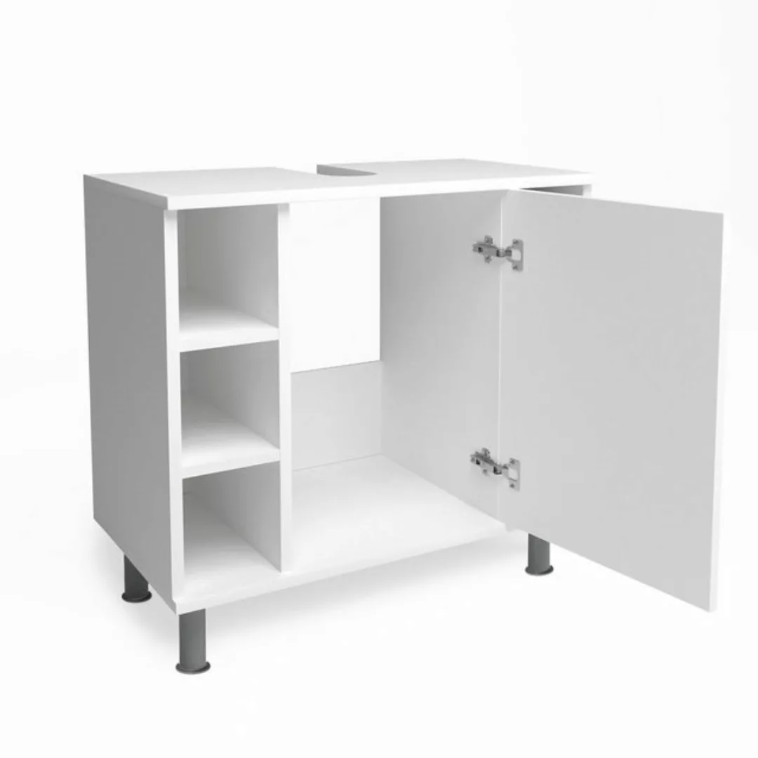 Vicco Waschbeckenunterschrank Fynn, Weiß, 60 x 54 cm günstig online kaufen