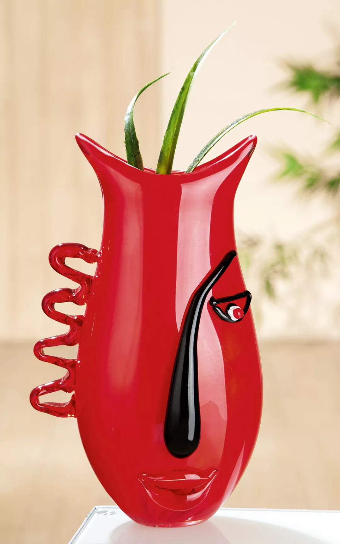 GILDE GLAS art Tischvase »Red Vista«, (1 St.) günstig online kaufen